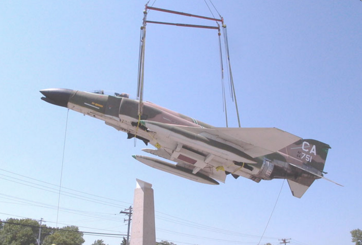 New location for F4C Phantom Jet Dedicated to Capt. Lance Sijan